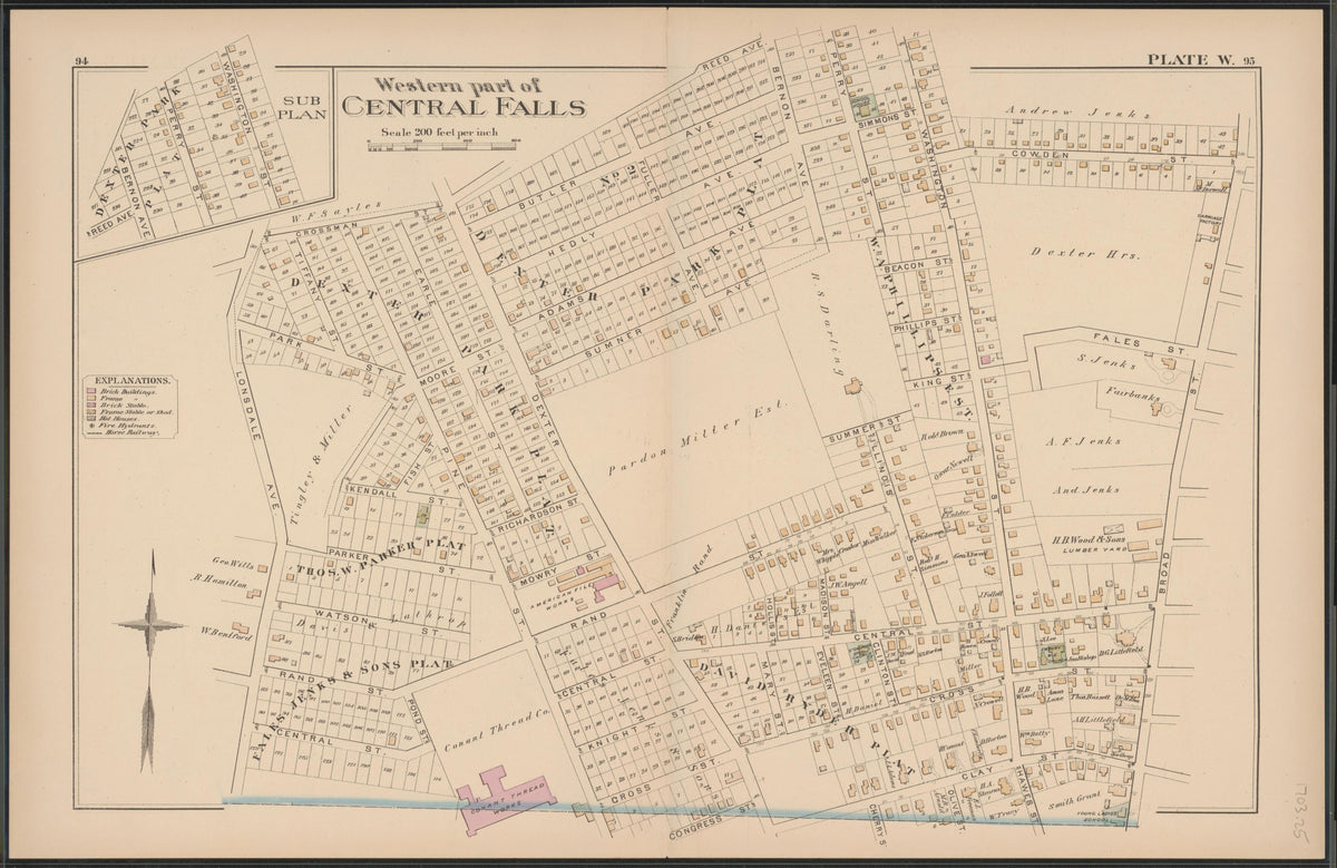 Image 26 of Atlas of the Town of Pawtucket, R.I. (maps Only) from Atlas of the Town of Pawtucket, R.I 1880 by Relic Map Company
