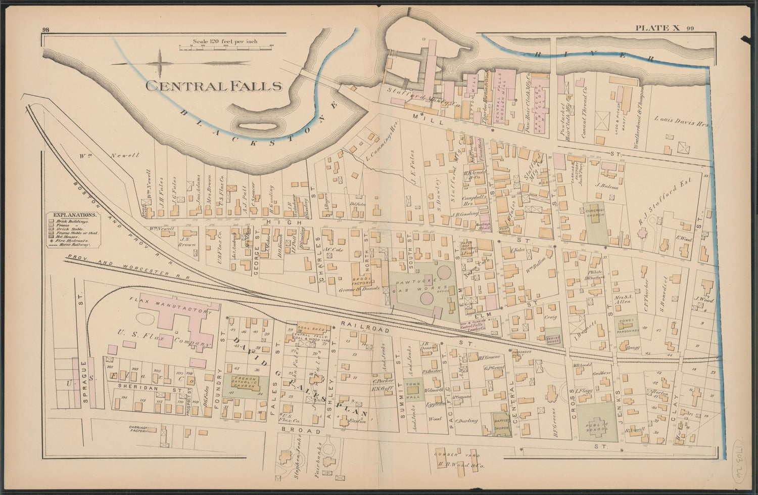 Image 27 of Atlas of the Town of Pawtucket, R.I. (maps Only) from Atlas of the Town of Pawtucket, R.I 1880 by Relic Map Company