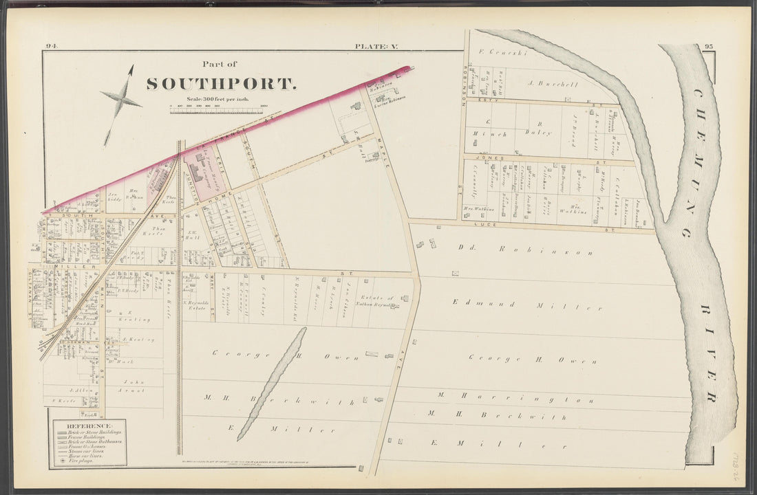 Image 28 of City Atlas of Elmira, New York (maps Only) from City Atlas of Elmira, New York : from Official Records, Private Plans and Actual Surveys, Based Upon Plans Deposited In the Department of Surveys 1876 by Relic Map Company