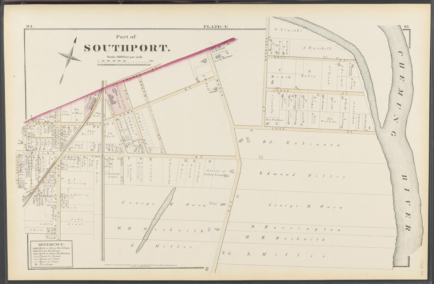 Image 28 of City Atlas of Elmira, New York (maps Only) from City Atlas of Elmira, New York : from Official Records, Private Plans and Actual Surveys, Based Upon Plans Deposited In the Department of Surveys 1876 by Relic Map Company