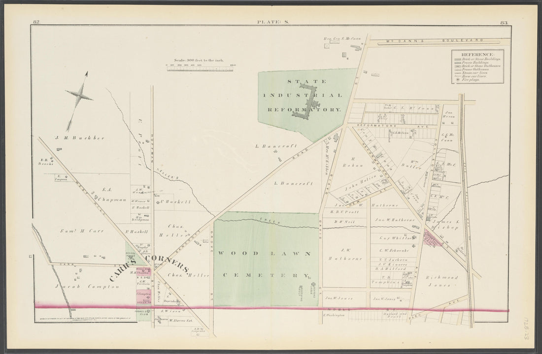 Image 25 of City Atlas of Elmira, New York (maps Only) from City Atlas of Elmira, New York : from Official Records, Private Plans and Actual Surveys, Based Upon Plans Deposited In the Department of Surveys 1876 by Relic Map Company