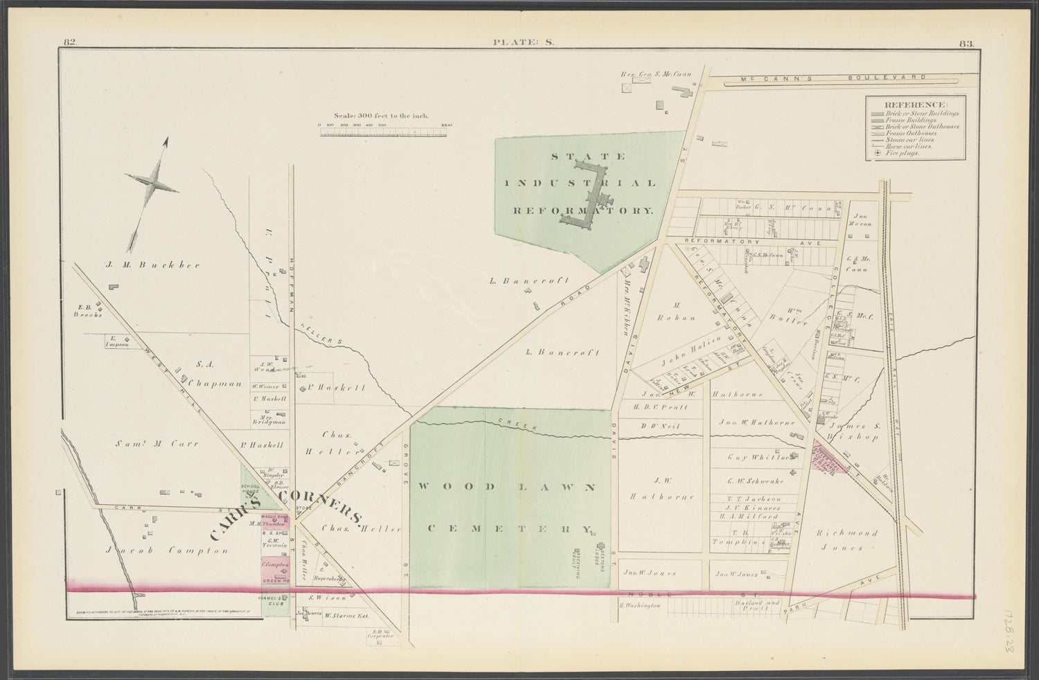 Image 25 of City Atlas of Elmira, New York (maps Only) from City Atlas of Elmira, New York : from Official Records, Private Plans and Actual Surveys, Based Upon Plans Deposited In the Department of Surveys 1876 by Relic Map Company
