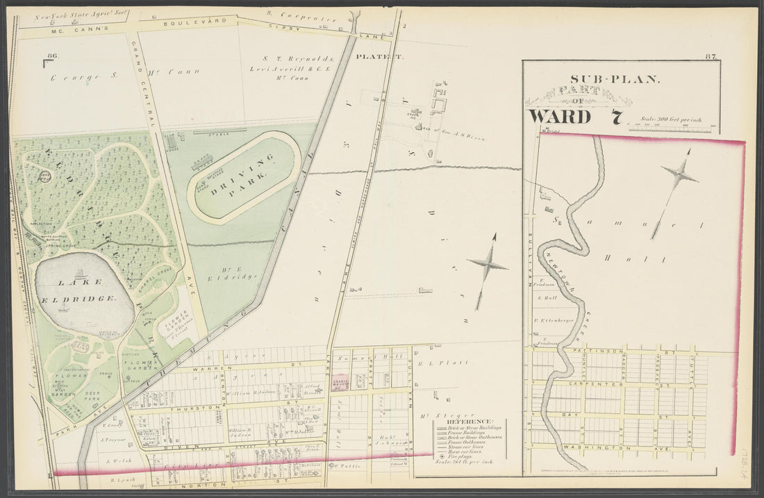 Image 26 of City Atlas of Elmira, New York (maps Only) from City Atlas of Elmira, New York : from Official Records, Private Plans and Actual Surveys, Based Upon Plans Deposited In the Department of Surveys 1876 by Relic Map Company