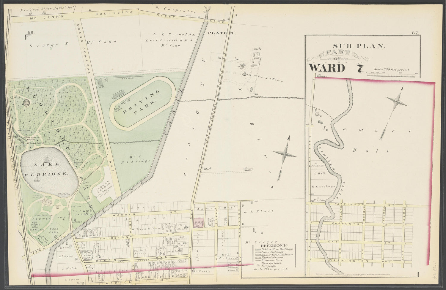 Image 26 of City Atlas of Elmira, New York (maps Only) from City Atlas of Elmira, New York : from Official Records, Private Plans and Actual Surveys, Based Upon Plans Deposited In the Department of Surveys 1876 by Relic Map Company