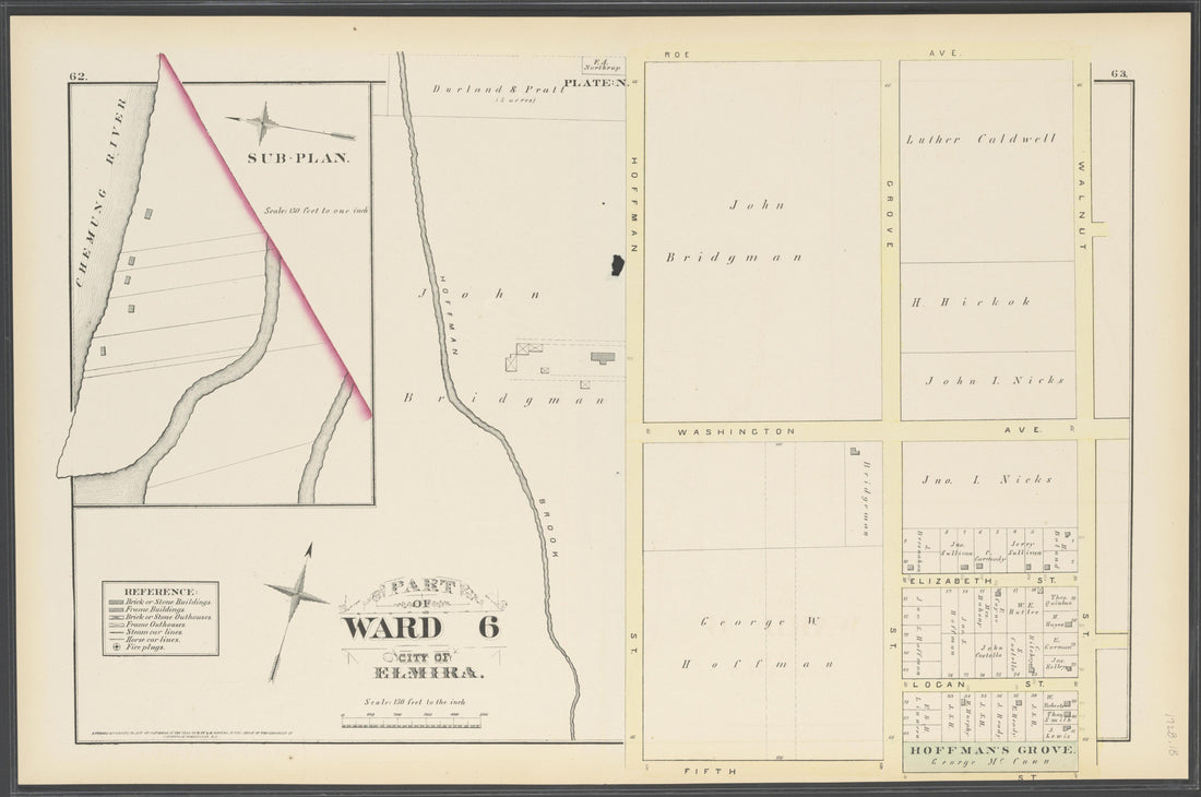 Image 20 of City Atlas of Elmira, New York (maps Only) from City Atlas of Elmira, New York : from Official Records, Private Plans and Actual Surveys, Based Upon Plans Deposited In the Department of Surveys 1876 by Relic Map Company