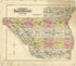 Outline Map of Pike County, Illinois from Plat Book of Pike County, Illinois 1895 by Relic Map Company