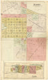 Barry; Nebo from Plat Book of Pike County, Illinois 1895 by Relic Map Company