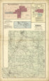 Maps Of: Sextonville, Cazenovia and Ithaca from Atlas of Richland County, Wisconsin : Drawn from Actual Surveys and the County Records to Which Is Added a Rail Road & Sectional Map of the State of Wisconsin 1874 by Relic Map Company