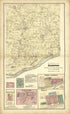 Maps Of: Richwood, Yuba, Loyd, Spring Valley, Excelsior, Port Andrew, and Orion from Atlas of Richland County, Wisconsin : Drawn from Actual Surveys and the County Records to Which Is Added a Rail Road & Sectional Map of the State of Wisconsin 1874 by Relic Map Company