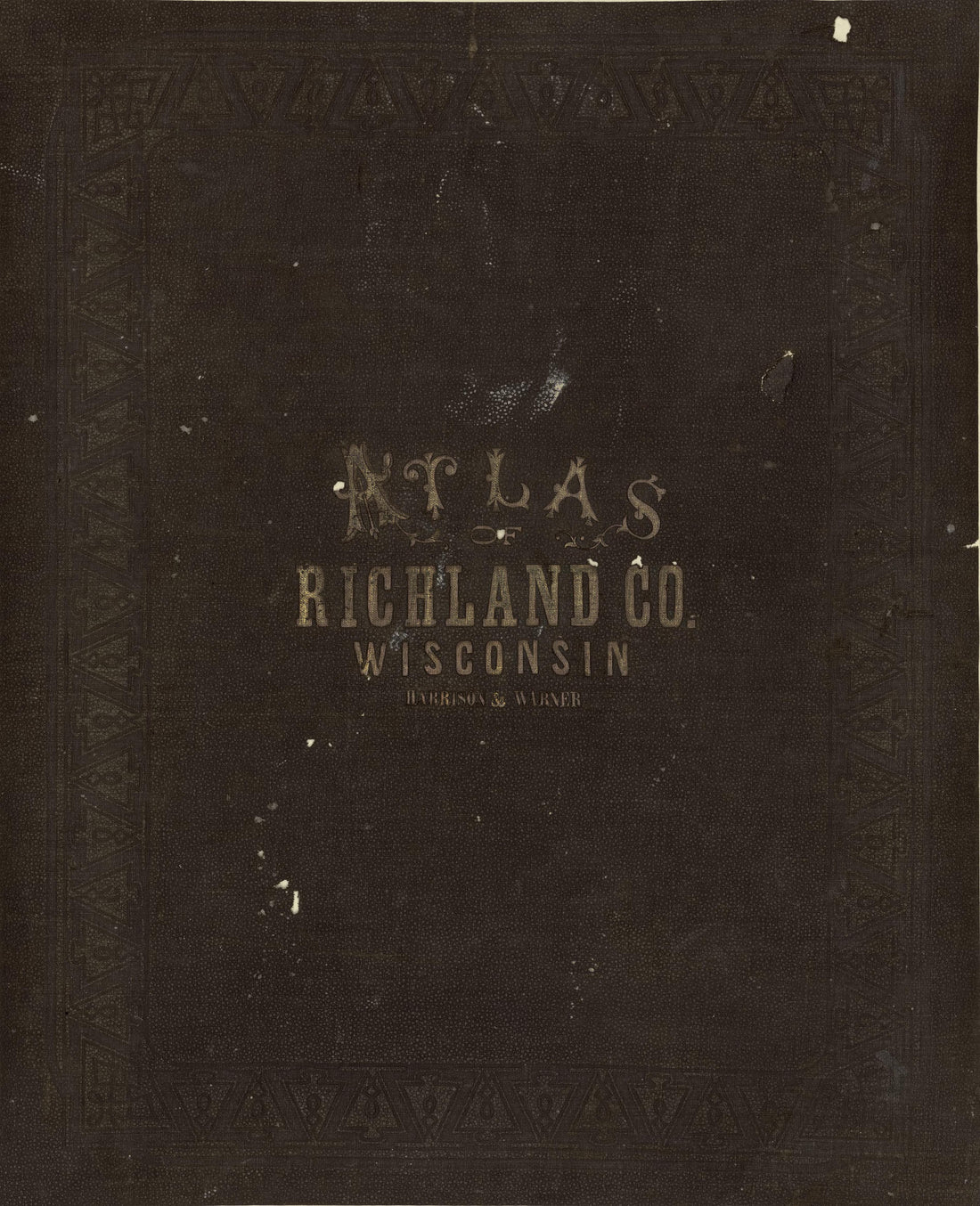 Atlas of Richland County Wisconsin from Atlas of Richland County, Wisconsin : Drawn from Actual Surveys and the County Records to Which Is Added a Rail Road &amp; Sectional Map of the State of Wisconsin 1874 by Relic Map Company