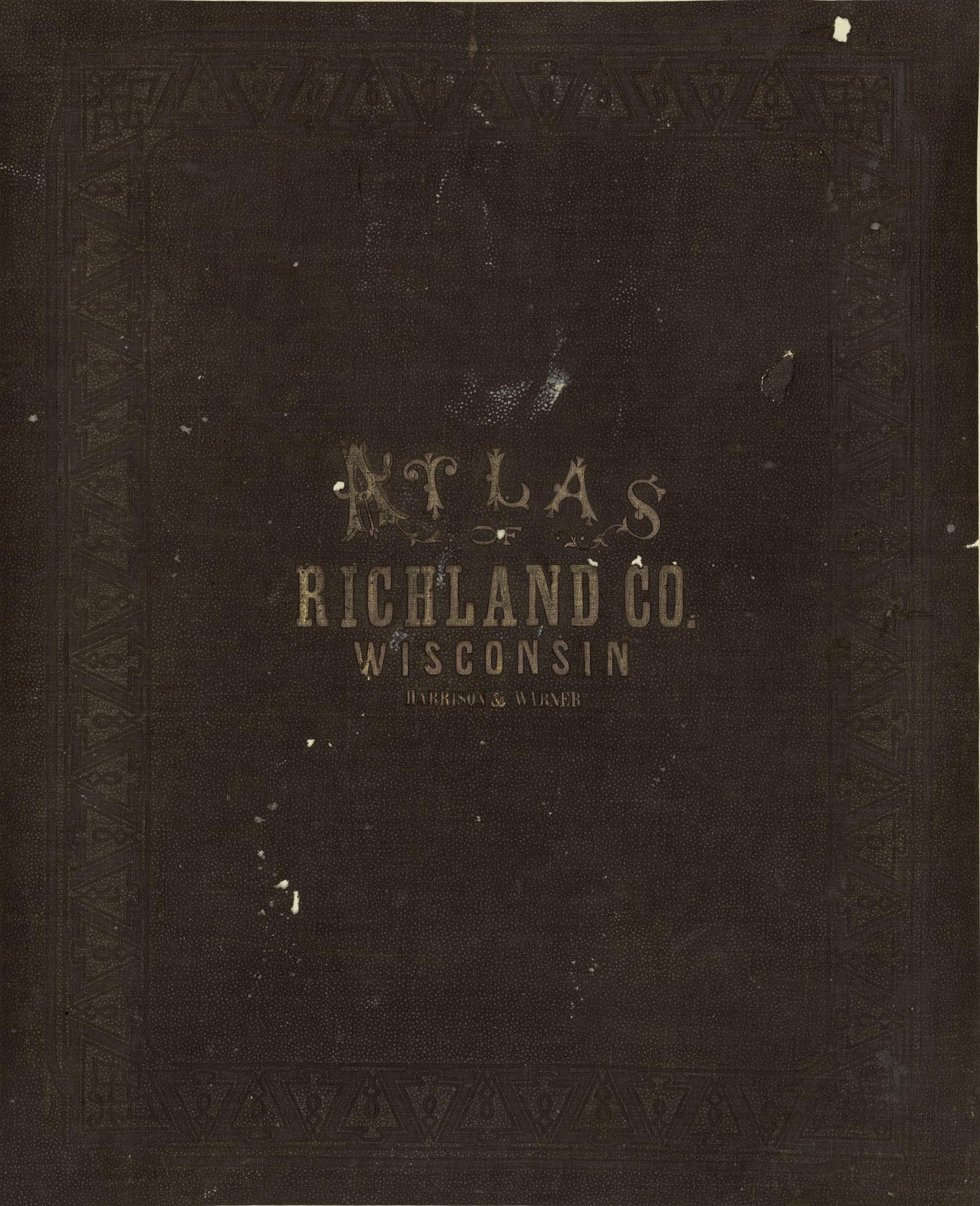 Atlas of Richland County Wisconsin from Atlas of Richland County, Wisconsin : Drawn from Actual Surveys and the County Records to Which Is Added a Rail Road &amp; Sectional Map of the State of Wisconsin 1874 by Relic Map Company