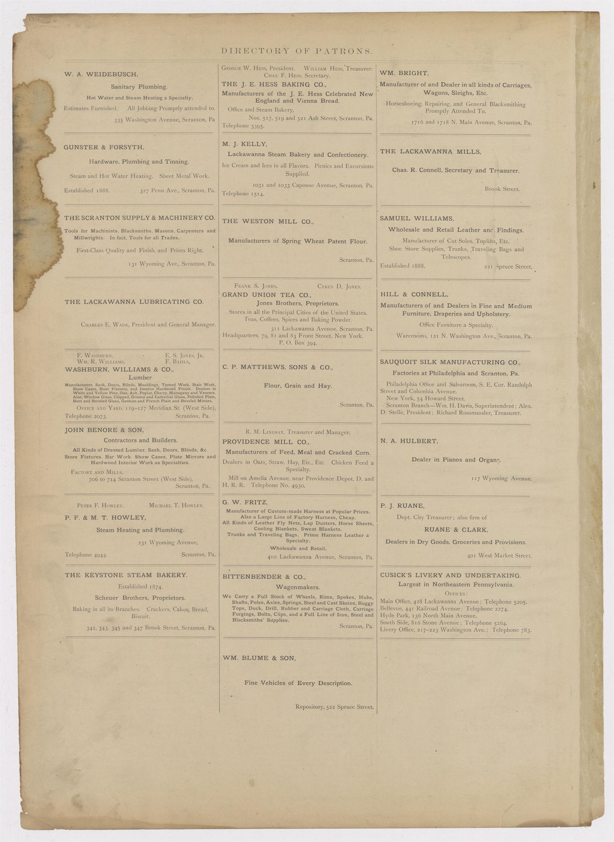 Image 36 of Atlas of Surveys of the City of Scranton and Borough of Dunmore, Pennslyvania from Atlas of Surveys of the City of Scranton and Borough of Dunmore, Pennslyvania : Compiled from Actual Surveys and City Records 1898 by Relic Map Company