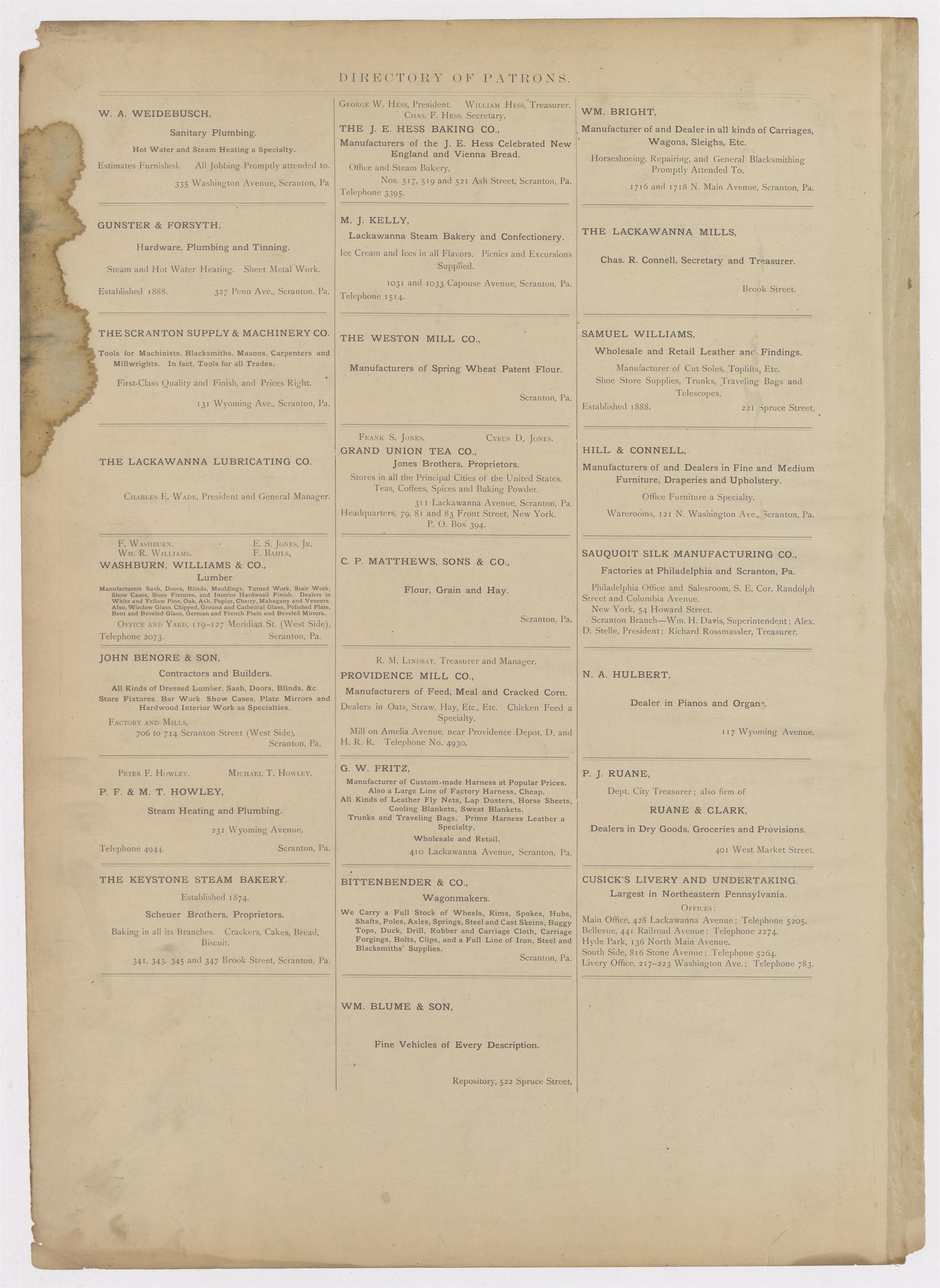 Image 36 of Atlas of Surveys of the City of Scranton and Borough of Dunmore, Pennslyvania from Atlas of Surveys of the City of Scranton and Borough of Dunmore, Pennslyvania : Compiled from Actual Surveys and City Records 1898 by Relic Map Company