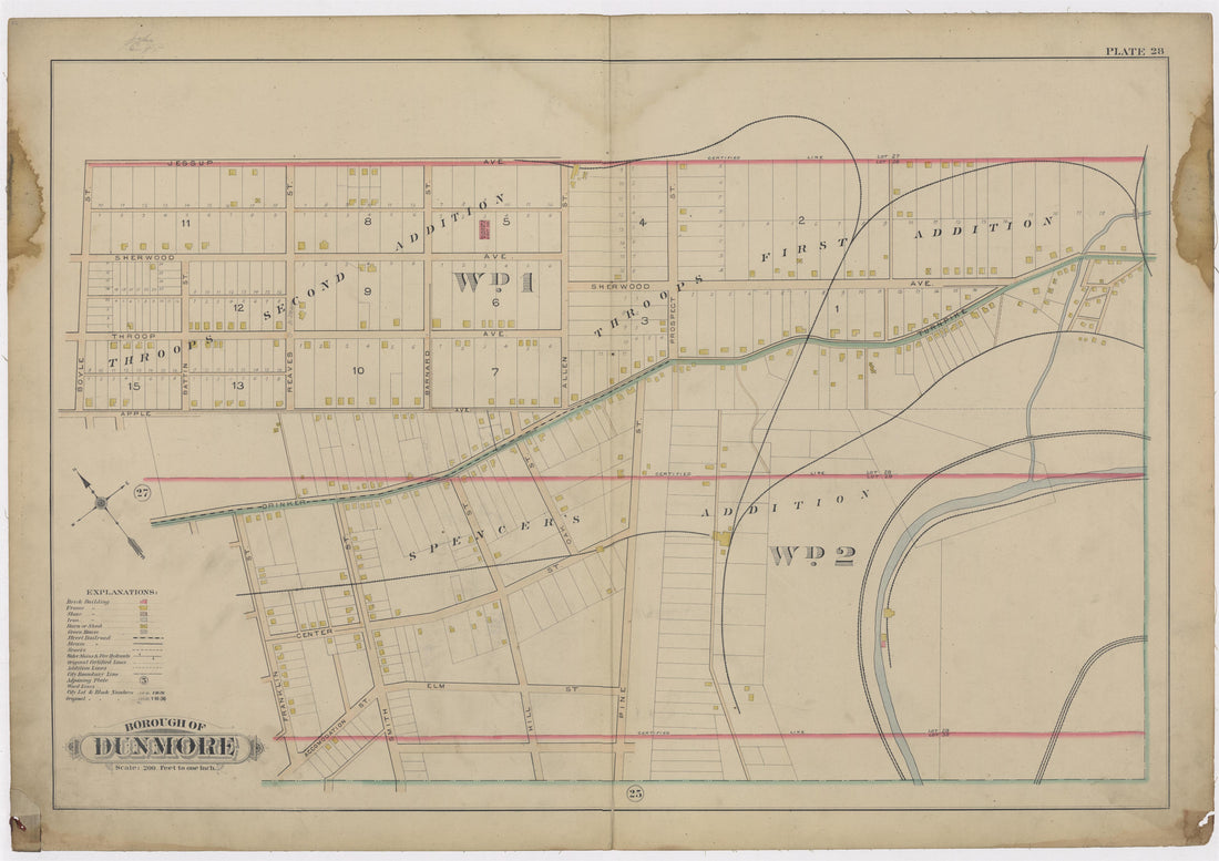 Image 30 of Atlas of Surveys of the City of Scranton and Borough of Dunmore, Pennslyvania from Atlas of Surveys of the City of Scranton and Borough of Dunmore, Pennslyvania : Compiled from Actual Surveys and City Records 1898 by Relic Map Company