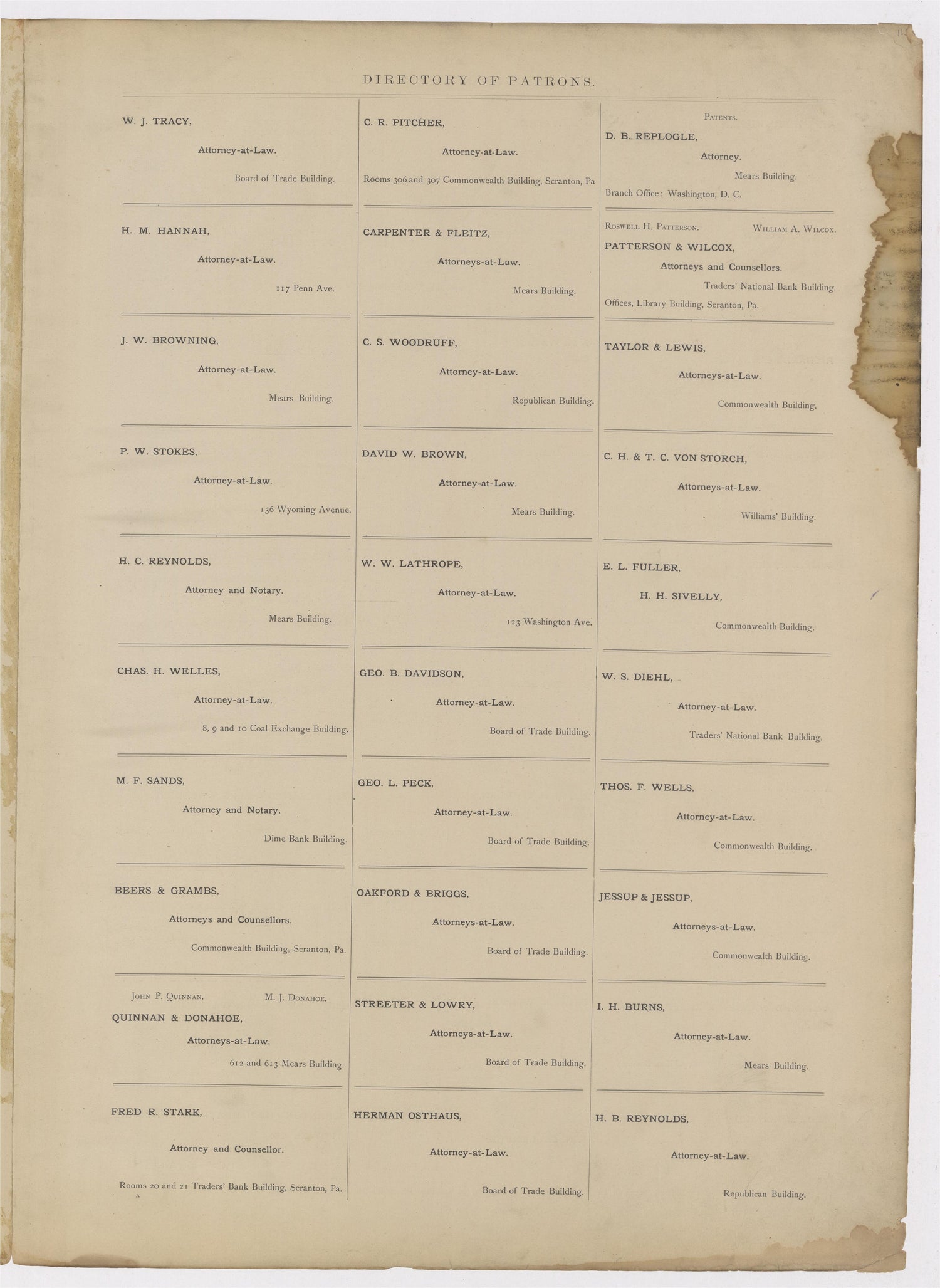 Image 31 of Atlas of Surveys of the City of Scranton and Borough of Dunmore, Pennslyvania from Atlas of Surveys of the City of Scranton and Borough of Dunmore, Pennslyvania : Compiled from Actual Surveys and City Records 1898 by Relic Map Company