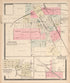 Oxford; Wixom; Clintonville from Illustrated Atlas of Oakland County, Michigan : Compiled from Official Records and Local Inspections 1896 by Relic Map Company