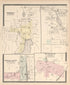 Ortonville; Franklin; Highland Station; New Hudson from Illustrated Atlas of Oakland County, Michigan : Compiled from Official Records and Local Inspections 1896 by Relic Map Company