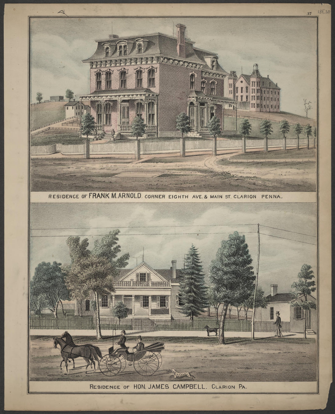 Frank M. Arnold and James Campbell Residences from Caldwell&
