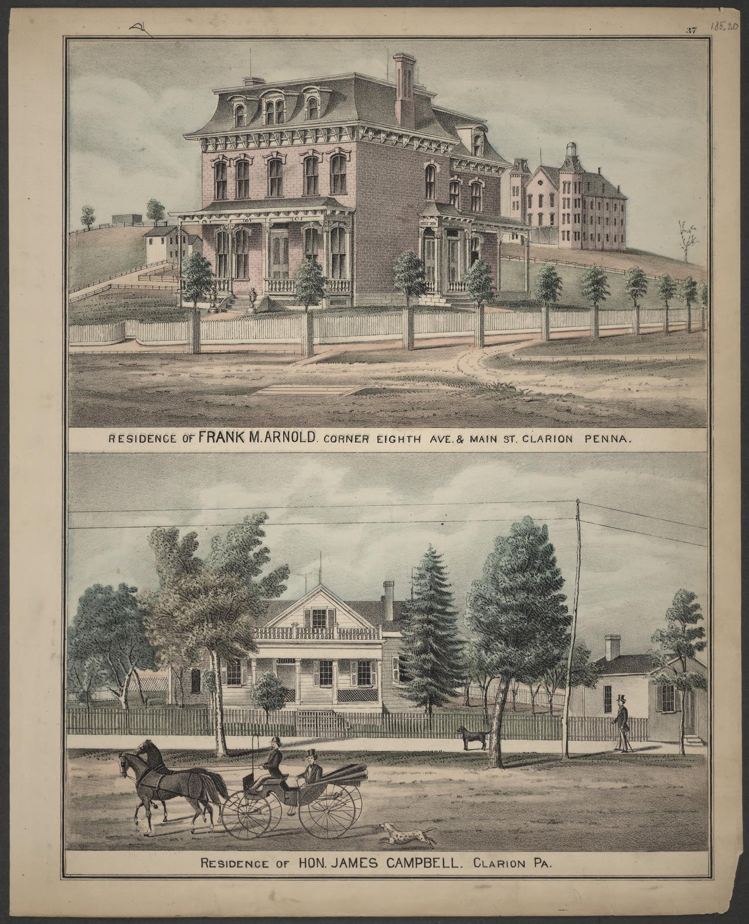 Frank M. Arnold and James Campbell Residences from Caldwell&