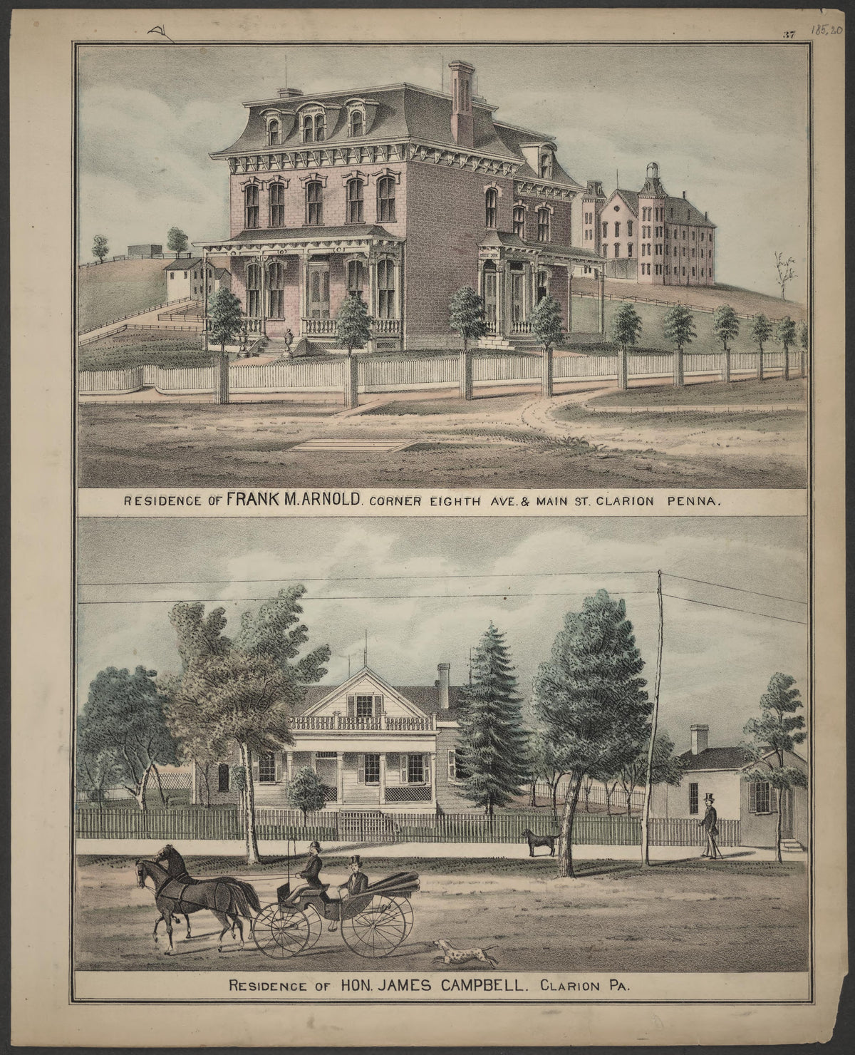 Frank M. Arnold and James Campbell Residences from Caldwell&