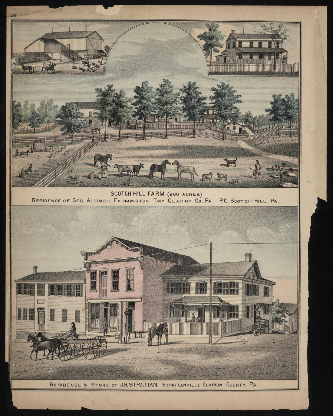 Geo. Alsbach and J.R. Strattan Residences from Caldwell&