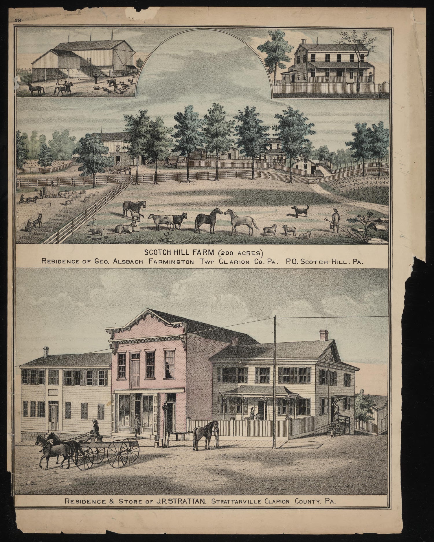 Geo. Alsbach and J.R. Strattan Residences from Caldwell&