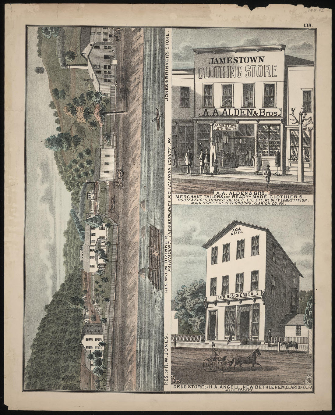 Fairmount, A.A. Alden &amp; Bro. and H.A. Angell Businesses from Caldwell&