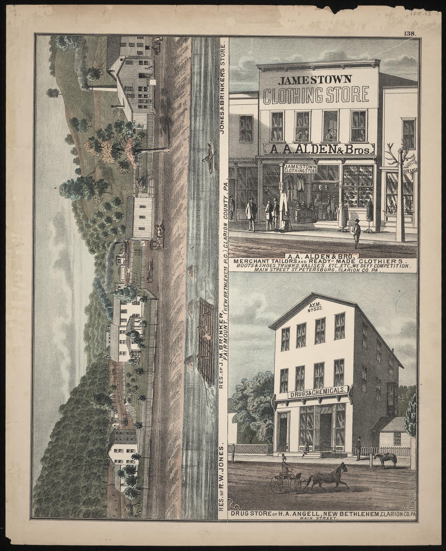 Fairmount, A.A. Alden &amp; Bro. and H.A. Angell Businesses from Caldwell&