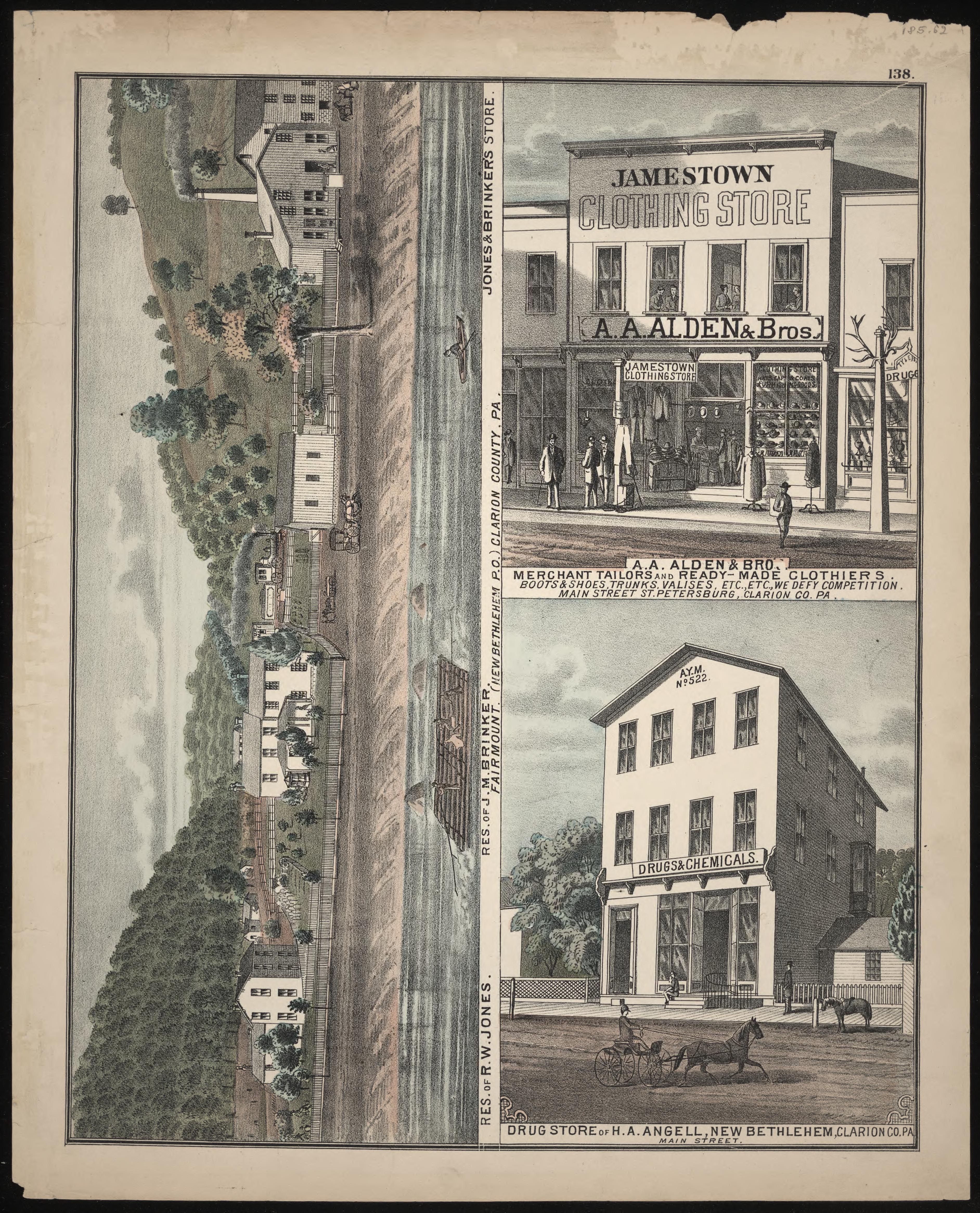 Fairmount, A.A. Alden &amp; Bro. and H.A. Angell Businesses from Caldwell&