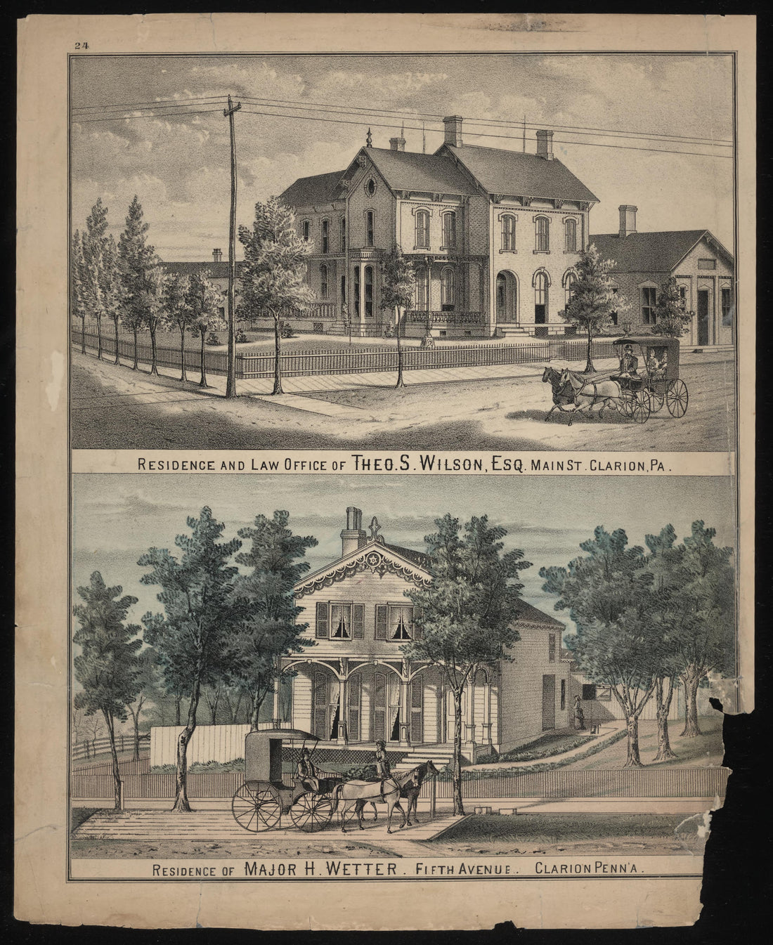 Theo. S. Wilson and Major H. Wetter Residences from Caldwell&
