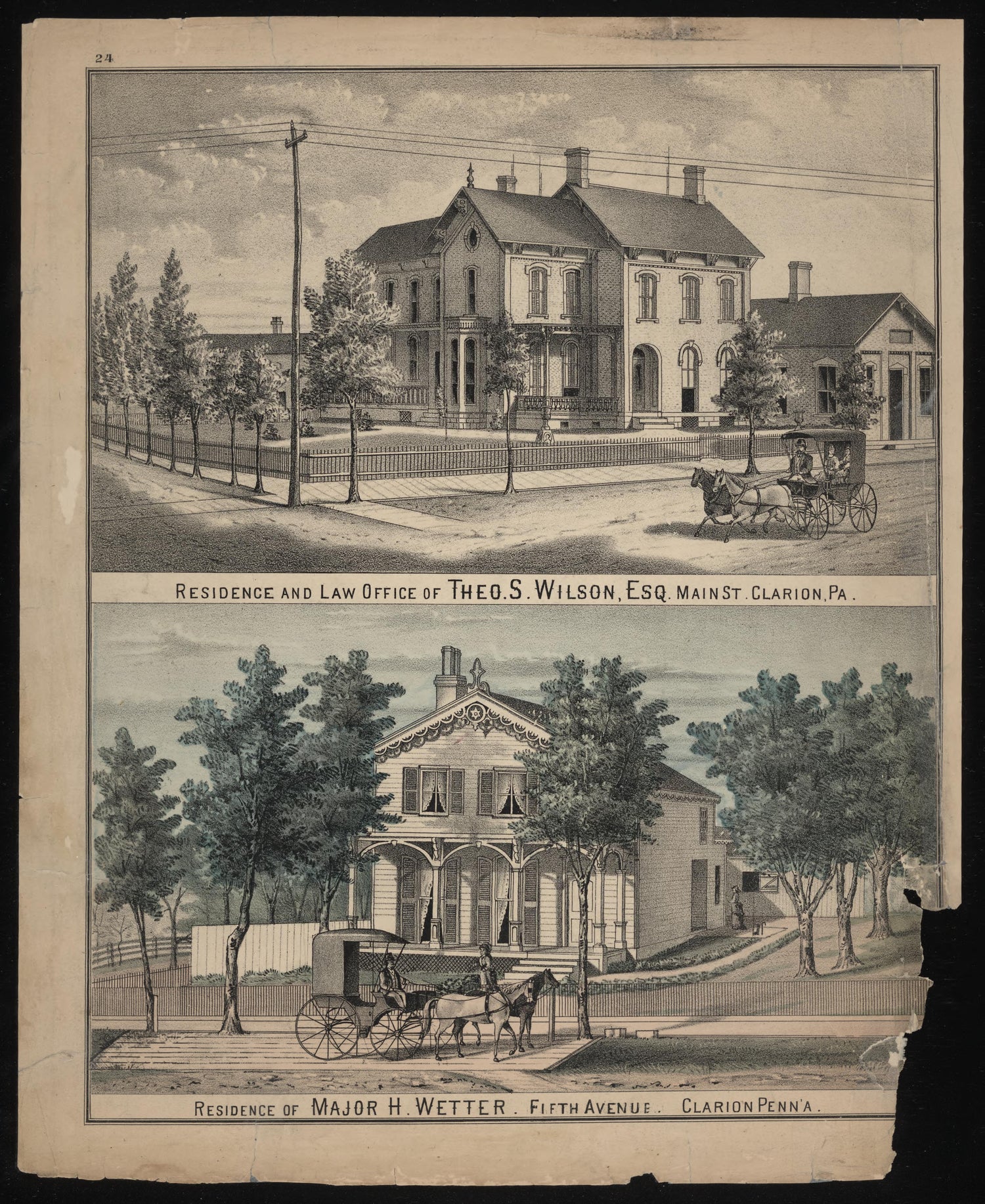 Theo. S. Wilson and Major H. Wetter Residences from Caldwell&