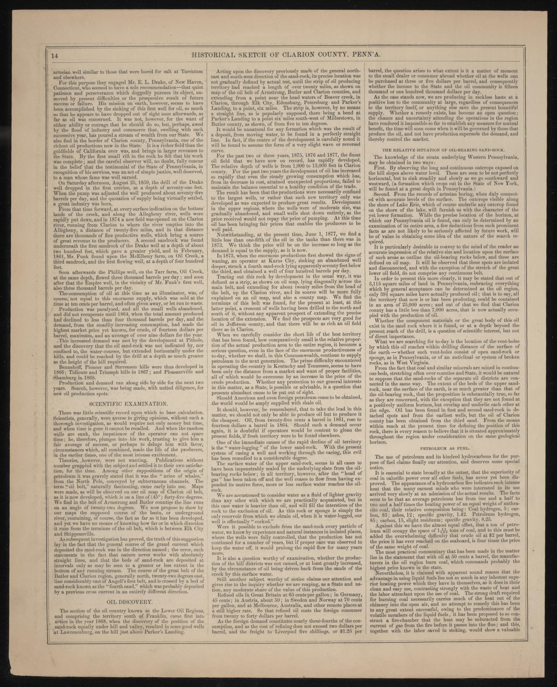 Historical Sketch of Clarion County, Pa.--6 from Caldwell&
