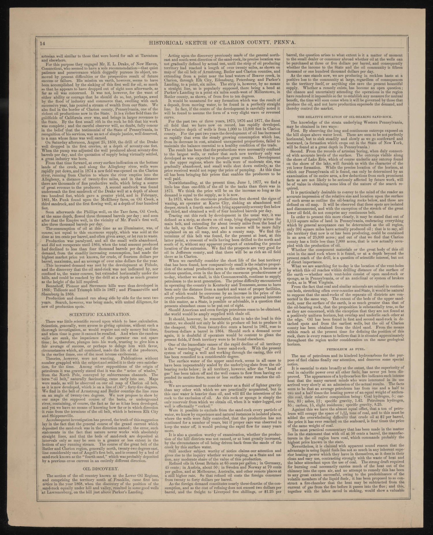Historical Sketch of Clarion County, Pa.--6 from Caldwell&