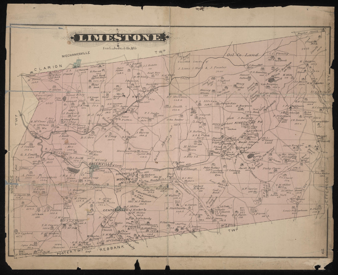 Limestone Map from Caldwell&