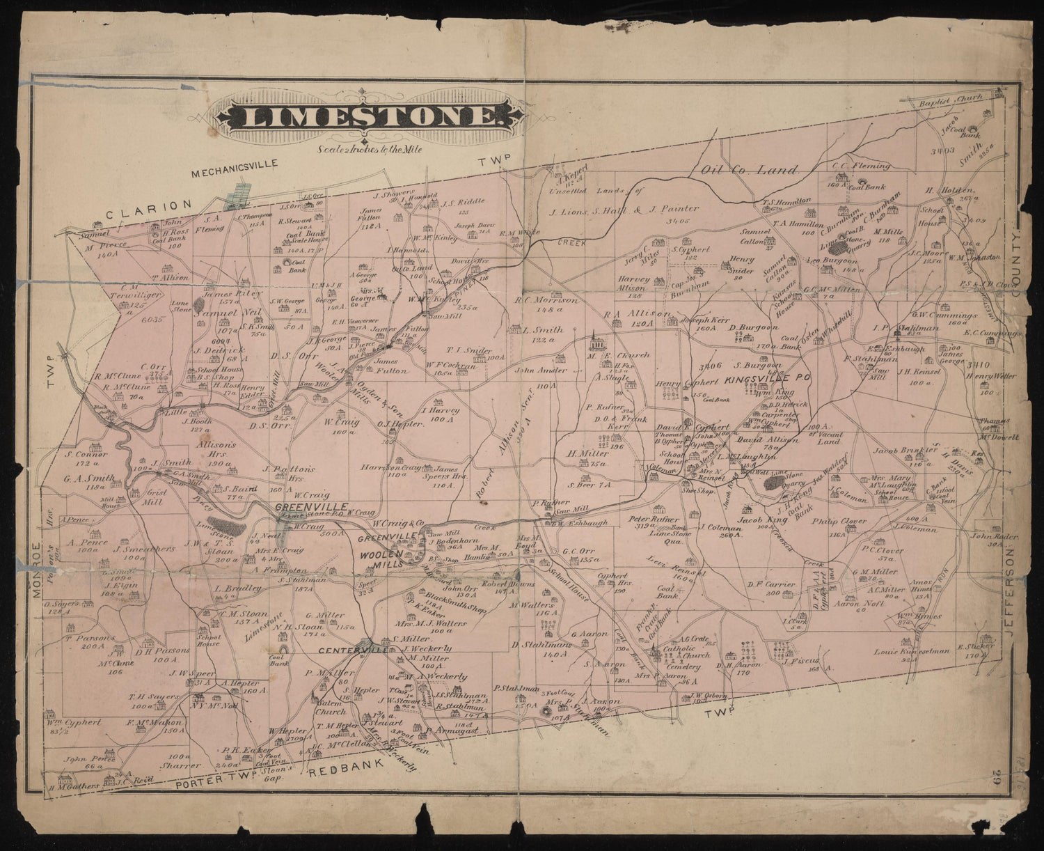 Limestone Map from Caldwell&