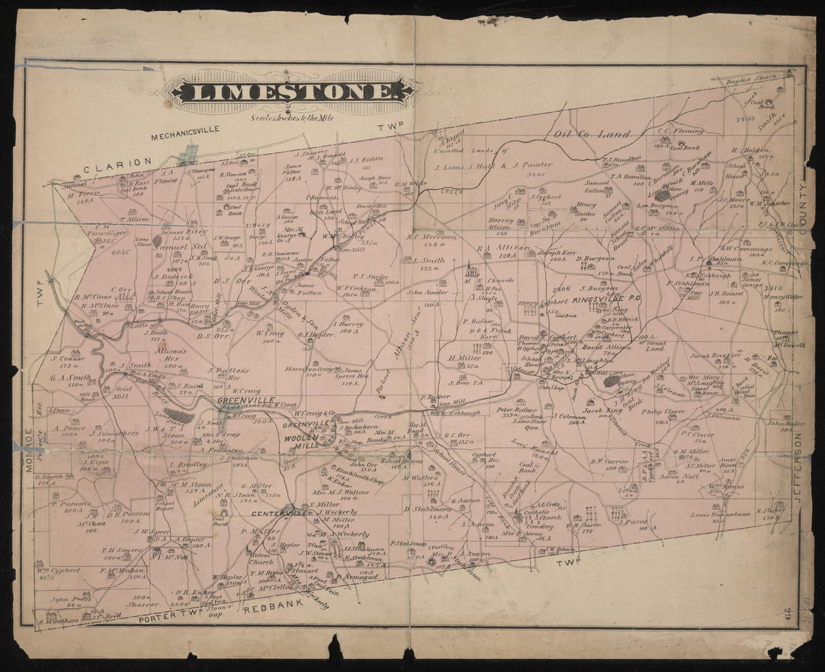 Limestone Map from Caldwell&