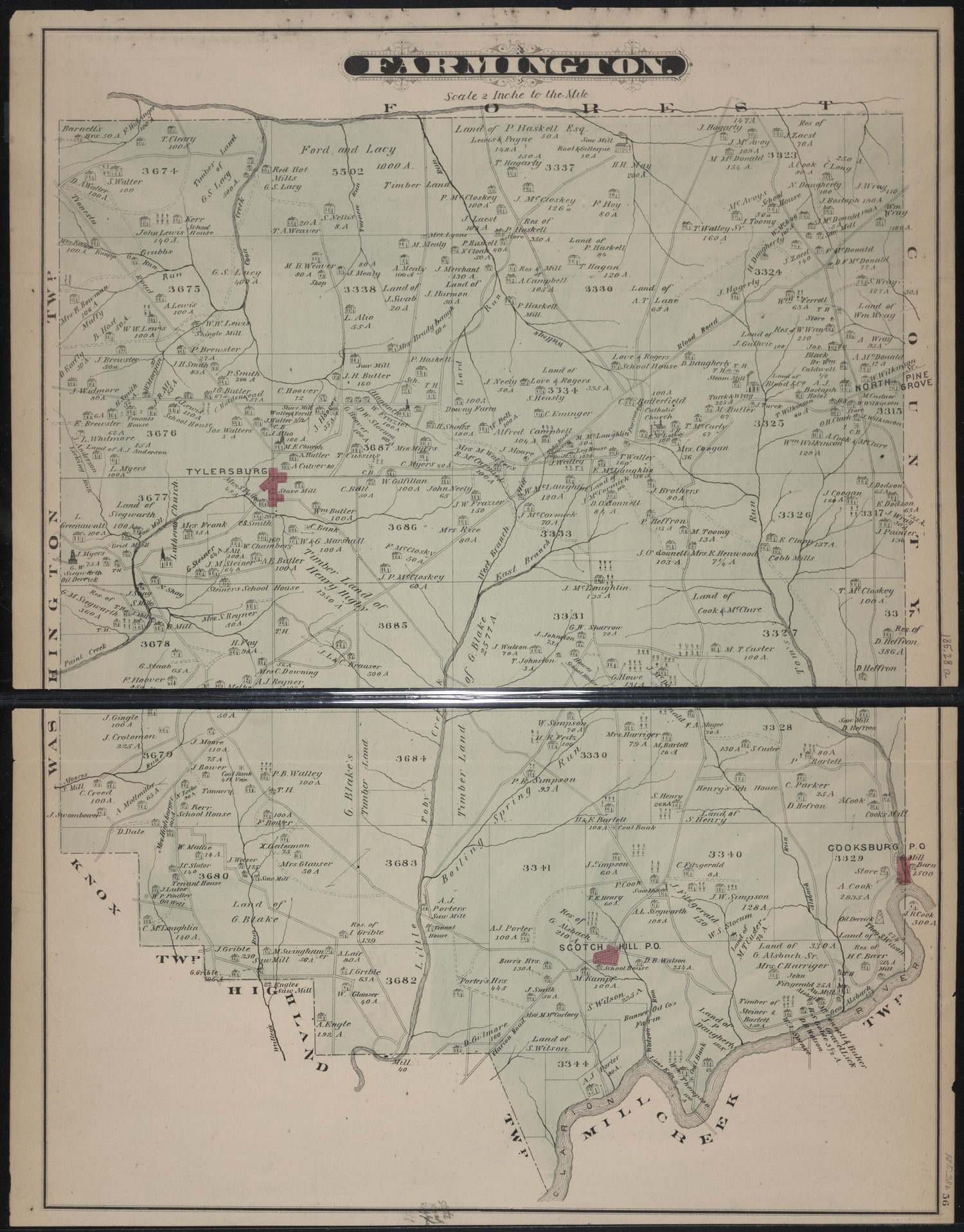 Farmington Map from Caldwell&