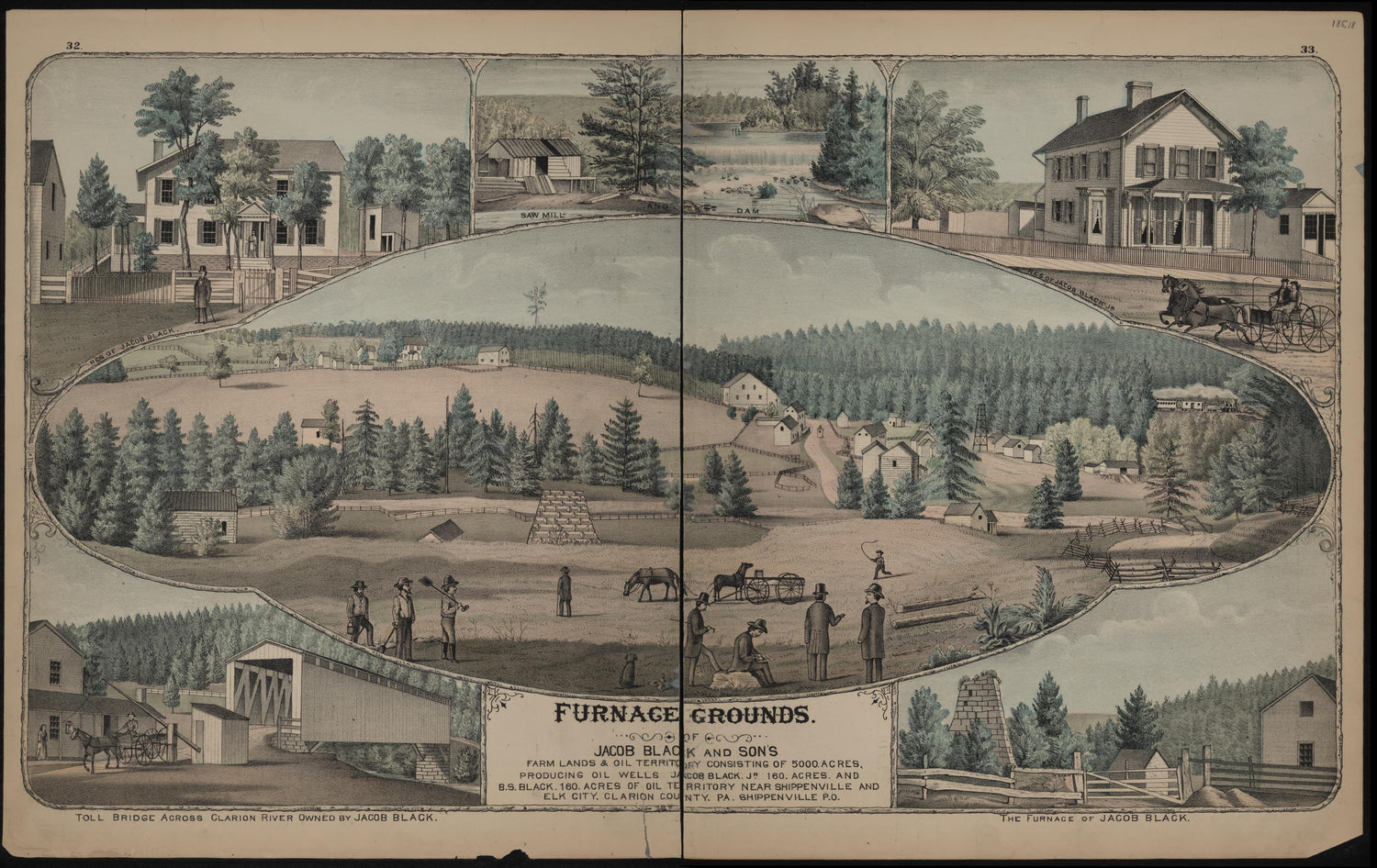 Furance Grounds of Jacob Black and Sons from Caldwell&
