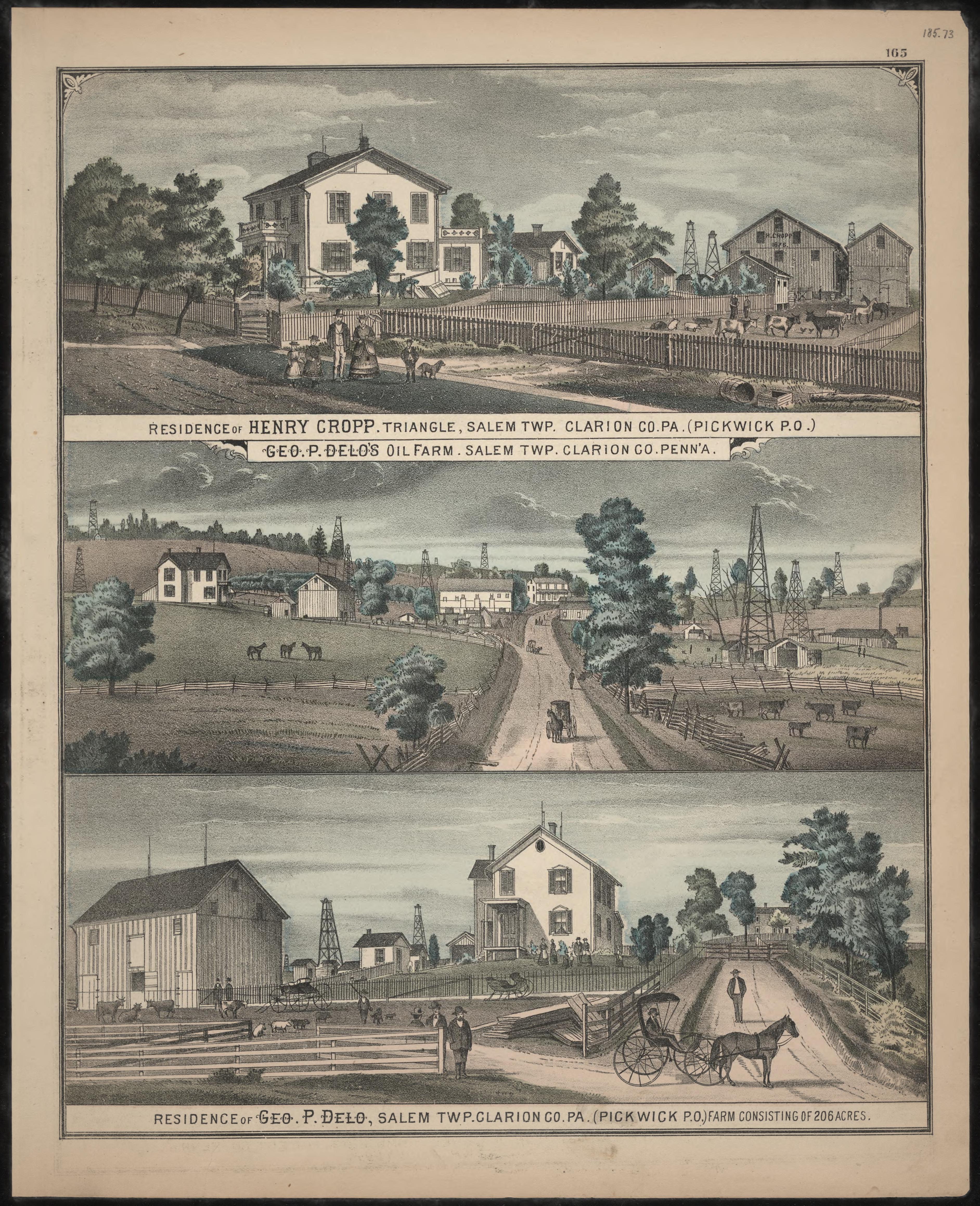 Henry Cropp and Geo. P. Delo Residences from Caldwell&