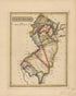 New Jersey from a New and Elegant General Atlas, Containing Maps of Each of the United States 1817 by Relic Map Company