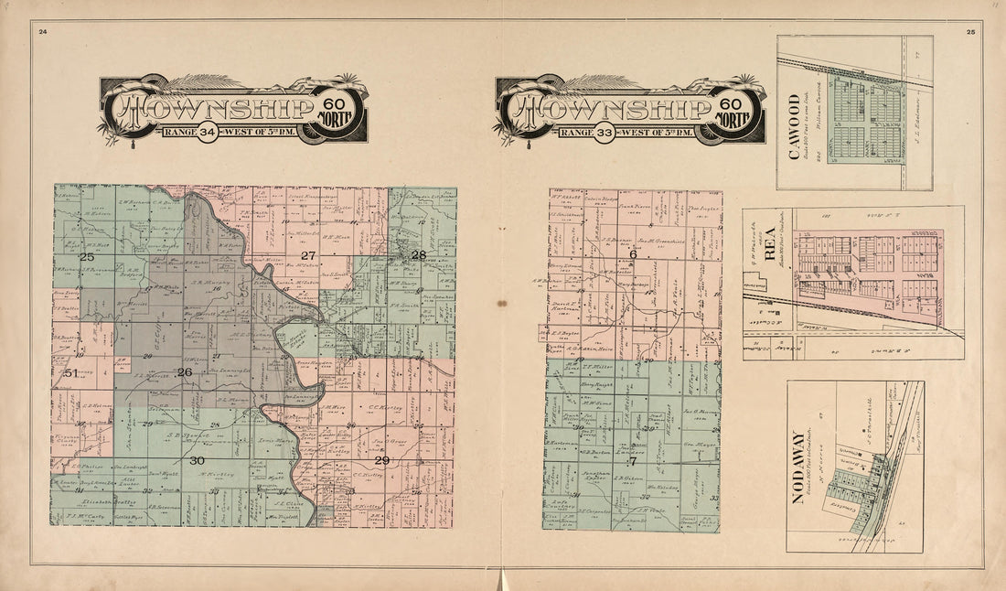 This old map of Andrew County, Missouri,  was created by Acme Publishing Co. (Philadelphia, Pa.) in 1898