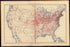 Railroad System of the United States: 1890 from Statistical Atlas of the United States, Based Upon the Results of the Eleventh Census 1898 by Relic Map Company