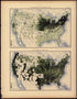Production of Hay Per Square Mile: 1890 from Statistical Atlas of the United States, Based Upon the Results of the Eleventh Census 1898 by Relic Map Company