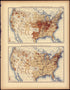 Proportion of the Disciples of Christ to the Aggregate Population: 1890 from Statistical Atlas of the United States, Based Upon the Results of the Eleventh Census 1898 by Relic Map Company