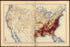 Distribution of the Colored Population of the United States: 1890 from Statistical Atlas of the United States, Based Upon the Results of the Eleventh Census 1898 by Relic Map Company