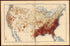 Proportion of the Colored to the Aggregate Population: 1890 from Statistical Atlas of the United States, Based Upon the Results of the Eleventh Census 1898 by Relic Map Company