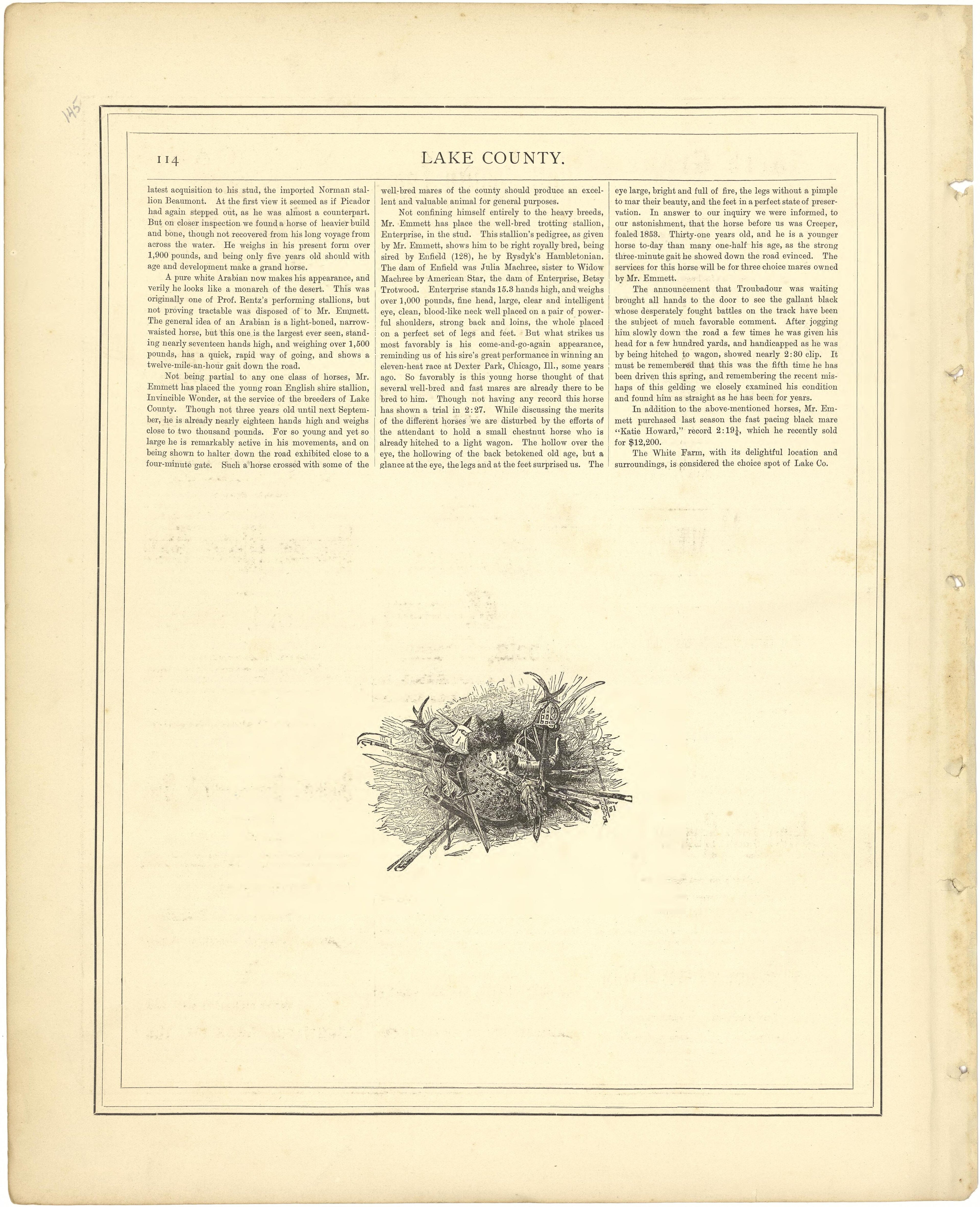 Lake County - Continued from Illustrated Atlas of Lake County, Illinois : Containing Maps of Every Township In the County, With Village and City Plats : Also Maps of Michigan ... Texas, and Washington Territory : Compiled … 1885 by Relic Map Company