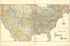 Map of the United States from Illustrated Atlas of Lake County, Illinois : Containing Maps of Every Township In the County, With Village and City Plats : Also Maps of Michigan ... Texas, and Washington Territory : Compiled … 1885 by Relic Map Company