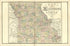 Map of Missouri from Illustrated Atlas of Lake County, Illinois : Containing Maps of Every Township In the County, With Village and City Plats : Also Maps of Michigan ... Texas, and Washington Territory : Compiled … 1885 by Relic Map Company