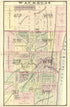 Waukegan from Illustrated Atlas of Lake County, Illinois : Containing Maps of Every Township In the County, With Village and City Plats : Also Maps of Michigan ... Texas, and Washington Territory : Compiled … 1885 by Relic Map Company